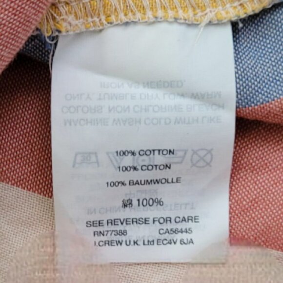Madewell Button-Back Top Sherbet Stripe 100% Cotton - Picture 10 of 12